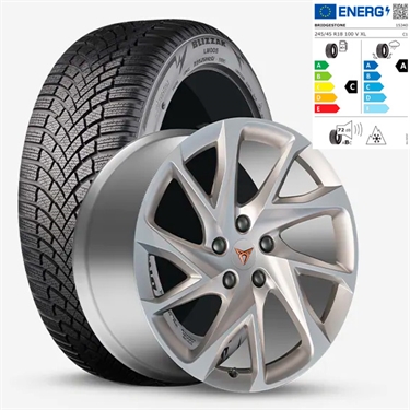 CUPRA Formentor 18" PERFORMANCE komplethjul med vinterdæk - SET